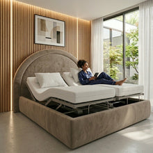 The Ripley Adjustable Bed frame With Adjustable Wooden Slats | Memory Foam Mattress