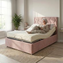 The Vienna Adjustable Bed frame With Adjustable Wooden Slats | Memory Foam Mattress