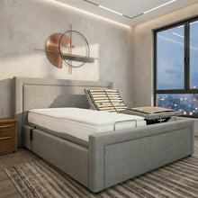 The Liana Adjustable Bed frame With Adjustable Wooden Slats | Memory Foam Mattress
