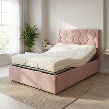 The Vienna Adjustable Bed frame With Adjustable Wooden Slats | Memory Foam Mattress