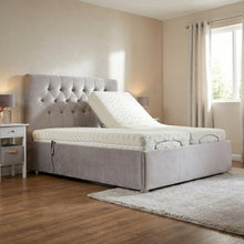 The Deluxe Adjustable Bed frame With Adjustable Wooden Slats | Memory Foam Mattress