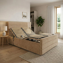 The Genoa Adjustable Bed frame With Adjustable Wooden Slats | Memory Foam Mattress