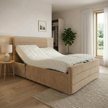 The Genoa Adjustable Bed frame With Adjustable Wooden Slats | Memory Foam Mattress