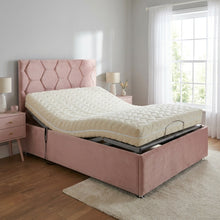 The Vienna Adjustable Bed frame With Adjustable Wooden Slats | Memory Foam Mattress