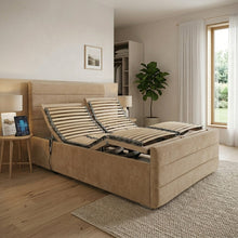 The Genoa Adjustable Bed frame With Adjustable Wooden Slats | Memory Foam Mattress