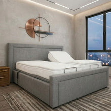 The Liana Adjustable Bed frame With Adjustable Wooden Slats | Memory Foam Mattress