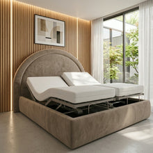 The Ripley Adjustable Bed frame With Adjustable Wooden Slats | Memory Foam Mattress