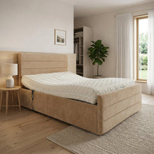 The Genoa Adjustable Bed frame With Adjustable Wooden Slats | Memory Foam Mattress