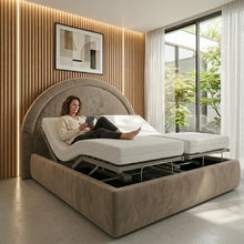 The Ripley Adjustable Bed frame With Adjustable Wooden Slats | Memory Foam Mattress