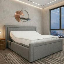 The Liana Adjustable Bed frame With Adjustable Wooden Slats | Memory Foam Mattress