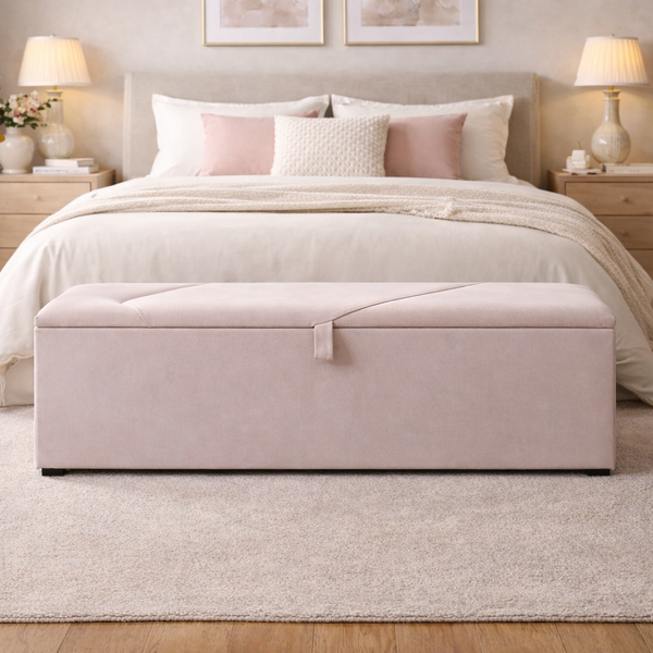 Saxton Ottoman Blanket Storage Box