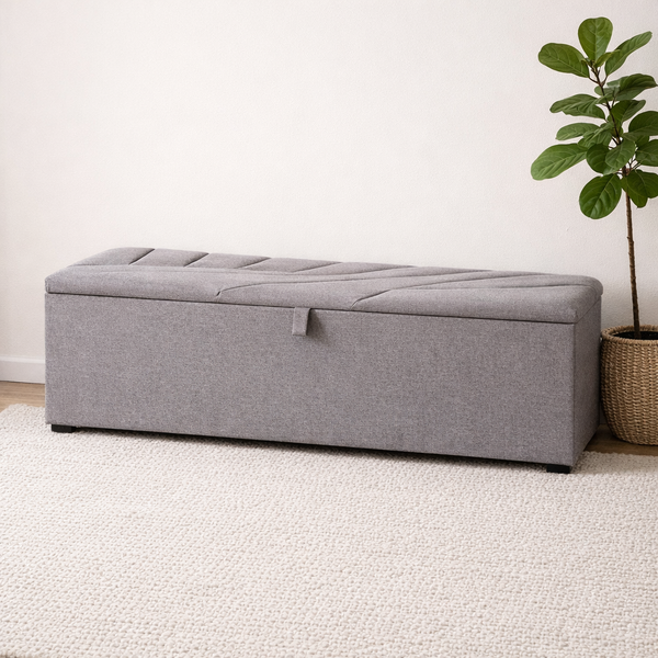 Leon Ottoman Blanket Storage Box