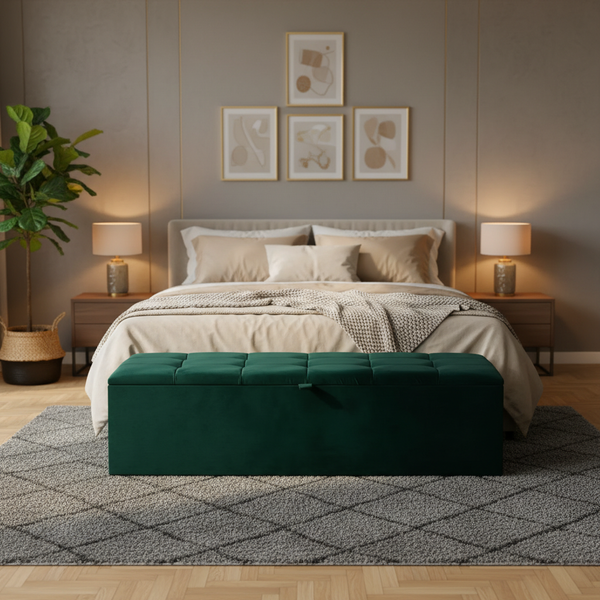 Cube Ottoman Blanket Storage Box